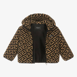 Versace-Beige & Black Greca Jacket | Childrensalon Outlet