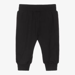 Versace-جوغرز قطن جيرسي لون أسود | Childrensalon Outlet