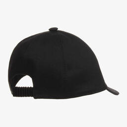Versace-Black Twill Baseball Cap | Childrensalon Outlet