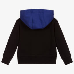 Versace-Black Zip-Up Cotton Hoodie | Childrensalon Outlet