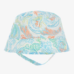 Versace-Blue Cotton Sun Hat | Childrensalon Outlet