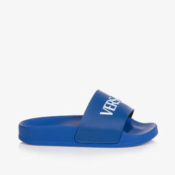 Versace-Blue Sliders | Childrensalon Outlet