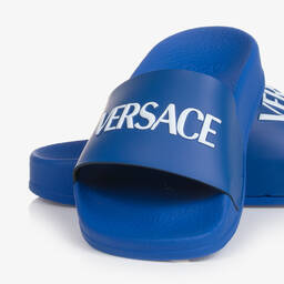 Versace-Blue Sliders | Childrensalon Outlet