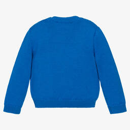 Versace-Синий шерстяной свитер Medusa | Childrensalon Outlet