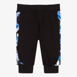 Versace-جوغرز أطفال ولادي قطن جيرسي لون أسود | Childrensalon Outlet