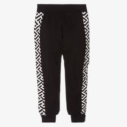 Versace-Черные хлопковые джоггеры для мальчиков | Childrensalon Outlet