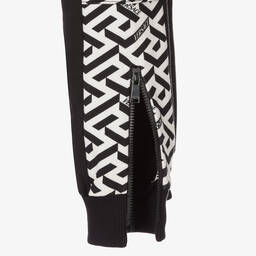 Versace-Черные хлопковые джоггеры для мальчиков | Childrensalon Outlet