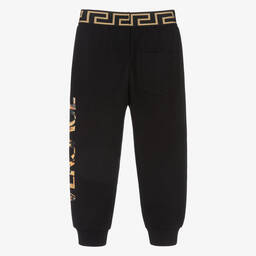 Versace-Черные джоггеры с принтом Greca | Childrensalon Outlet