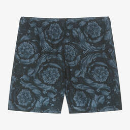 Versace-Синие плавки-шорты Barocco для мальчиков | Childrensalon Outlet