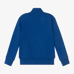 Versace-توب بسحّاب قطن لون أزرق للأولاد | Childrensalon Outlet