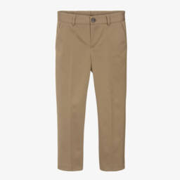 Versace-Boys Classic Beige Cotton Pants | Childrensalon Outlet