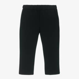 Versace-Boys Classic Black Knit Trousers | Childrensalon Outlet