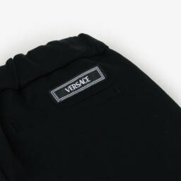 Versace-Boys Classic Black Knit Trousers | Childrensalon Outlet