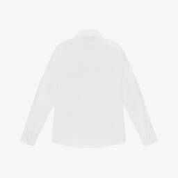 Versace-Boys Classic White Logo Cotton Shirt | Childrensalon Outlet
