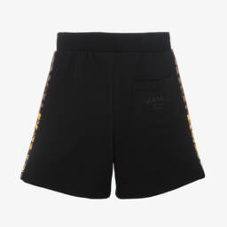 Versace-Черные шорты из хлопка Wild Barocco для мальчиков | Childrensalon Outlet