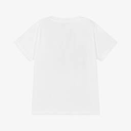 Versace-تي شيرت قطن للأولاد بتفاصيل ذهبية | Childrensalon Outlet