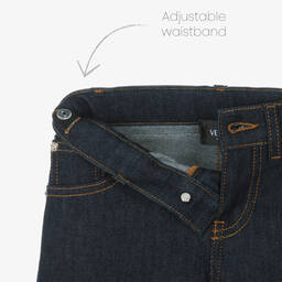 Versace-جينز قطن دنيم لون أزرق داكن للأولاد | Childrensalon Outlet