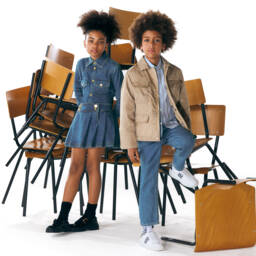 Versace-Boys Denim Medusa Embellished Jeans | Childrensalon Outlet