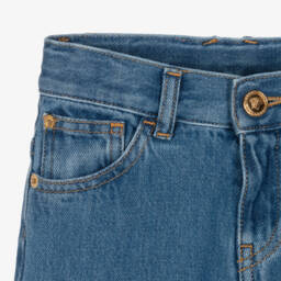 Versace-Boys Denim Medusa Embellished Jeans | Childrensalon Outlet