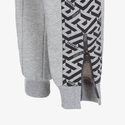 Versace-جوغرز كارغو قطن لون رمادي للأولاد | Childrensalon Outlet