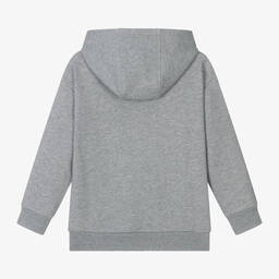 Versace-توب هودي قطن لون رمادي مونّس للأولاد | Childrensalon Outlet