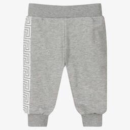 Versace-Boys Grey Marl Greca Joggers | Childrensalon Outlet