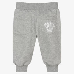Versace-Boys Grey Marl Greca Joggers | Childrensalon Outlet