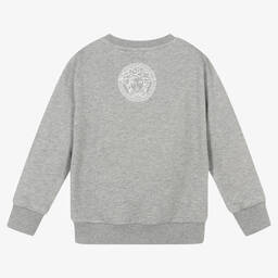 Versace-Серо-белый свитшот для мальчиков | Childrensalon Outlet
