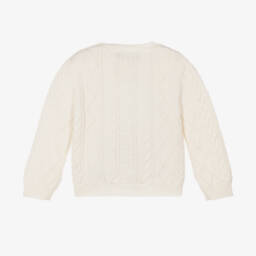 Versace-Boys Ivory Wool Knit Sweater | Childrensalon Outlet
