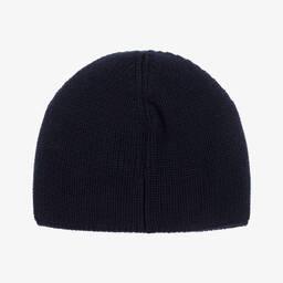 Versace-قبعة بطبعة ميدوسا صوف بكر لون كحلي للأولاد | Childrensalon Outlet