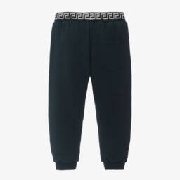 Versace-Boys Navy Cotton Lounge Pants | Childrensalon Outlet