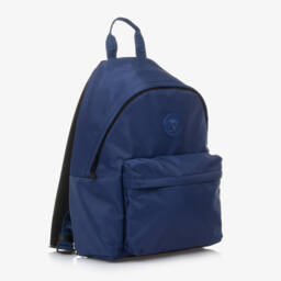 Versace-Boys Royal Blue Logo Backpack | Childrensalon Outlet