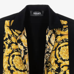 Versace-Boys Silk Blend Barocco Top | Childrensalon Outlet