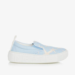 Versace-Boys Starfish Print Slip-On Trainers | Childrensalon Outlet