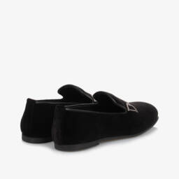 Versace-Boys Velvet Slip-On Shoes | Childrensalon Outlet
