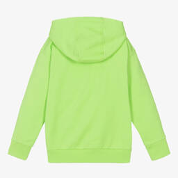 Versace-توب هودي قطن جيرسي لون أخضر فاقع | Childrensalon Outlet