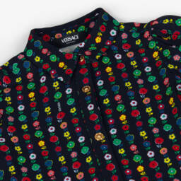 Versace-فستان فيسكوز لون أسود | Childrensalon Outlet