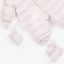 Versace-Розовый зимний комбинезон Barocco для малышек | Childrensalon Outlet