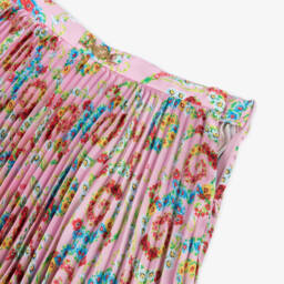 Versace-Нежная розовая атласная юбка для девочек | Childrensalon Outlet