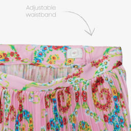 Versace-Нежная розовая атласная юбка для девочек | Childrensalon Outlet