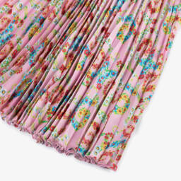 Versace-Нежная розовая атласная юбка для девочек | Childrensalon Outlet