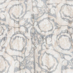 Versace-Girls Grey Barocco Print Cotton Kaftan | Childrensalon Outlet