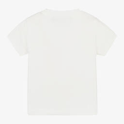 Versace-Girls Ivory Cotton Medusa T-Shirt | Childrensalon Outlet