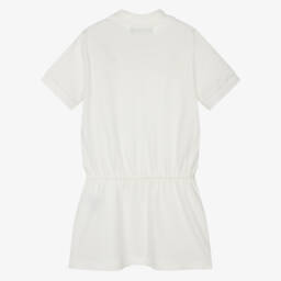 Versace-Кремовое хлопковое теннисное платье для девочек | Childrensalon Outlet