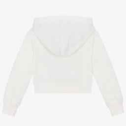 Versace-Кремовая хлопковая худи с рисунком для девочек | Childrensalon Outlet