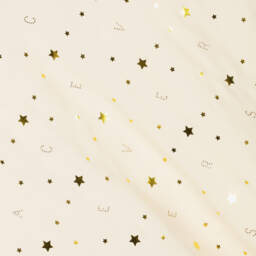 Versace-Girls Ivory Starry Silk Skirt | Childrensalon Outlet