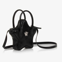 Versace-Черная кожаная сумка в форме звезды (19см) | Childrensalon Outlet