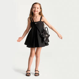 Versace-Черная кожаная сумка в форме звезды (19см) | Childrensalon Outlet