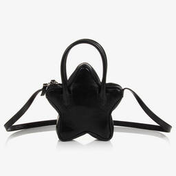 Versace-Черная кожаная сумка в форме звезды (19см) | Childrensalon Outlet