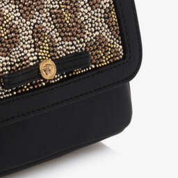 Versace-Girls Leather Leopard Accent Bag | Childrensalon Outlet